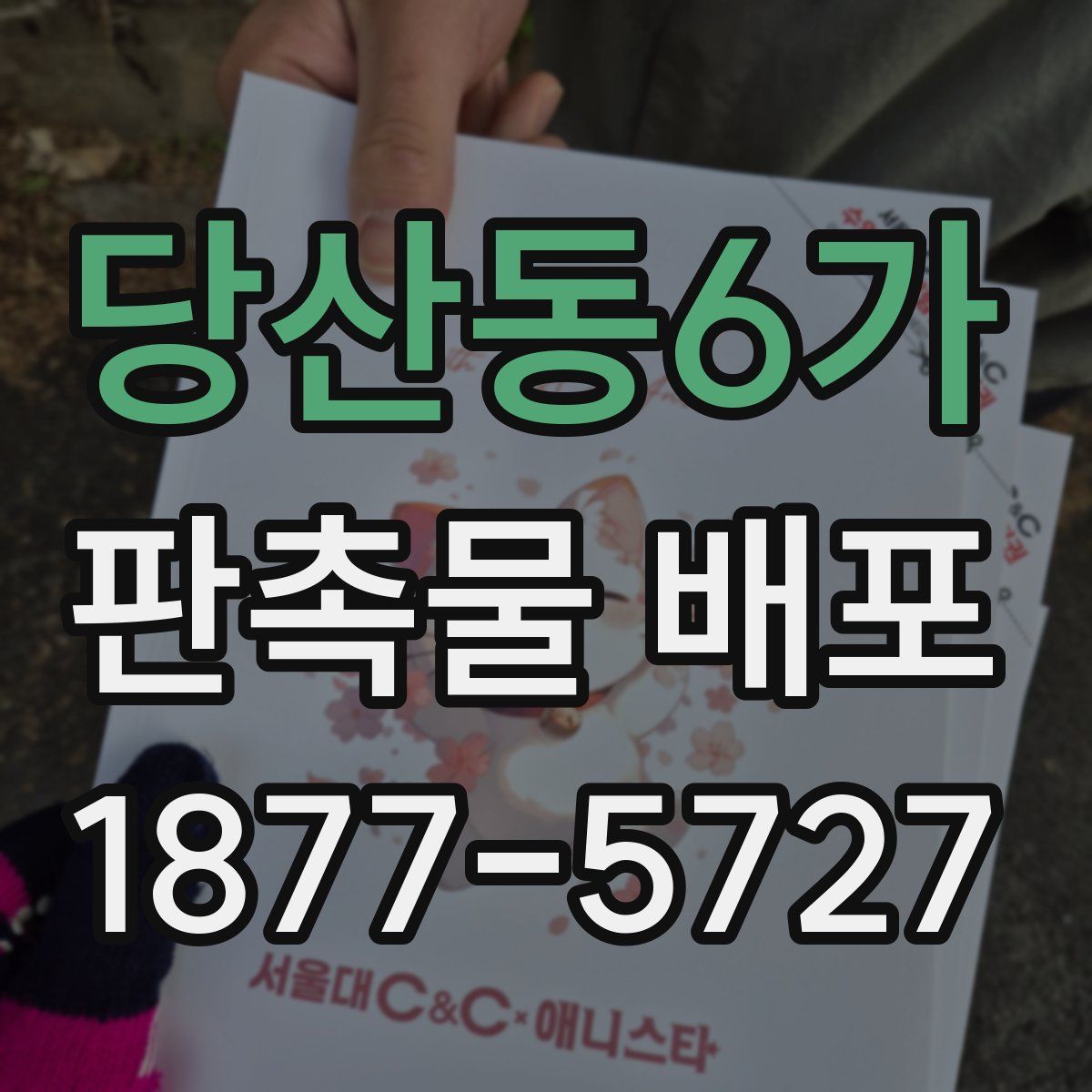 당산동6가 판촉물 배포