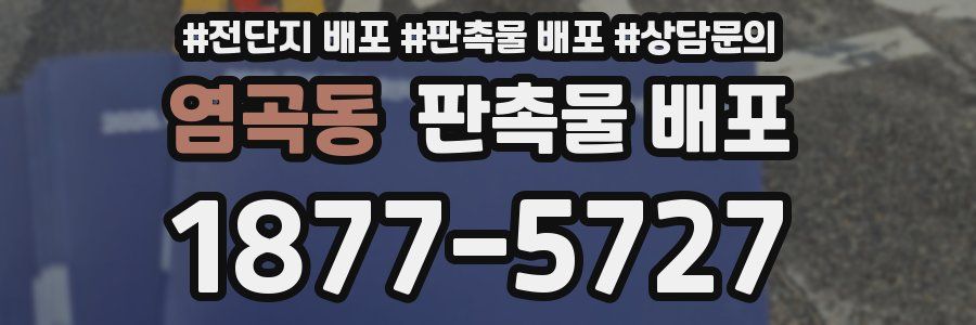 염곡동 판촉물 배포