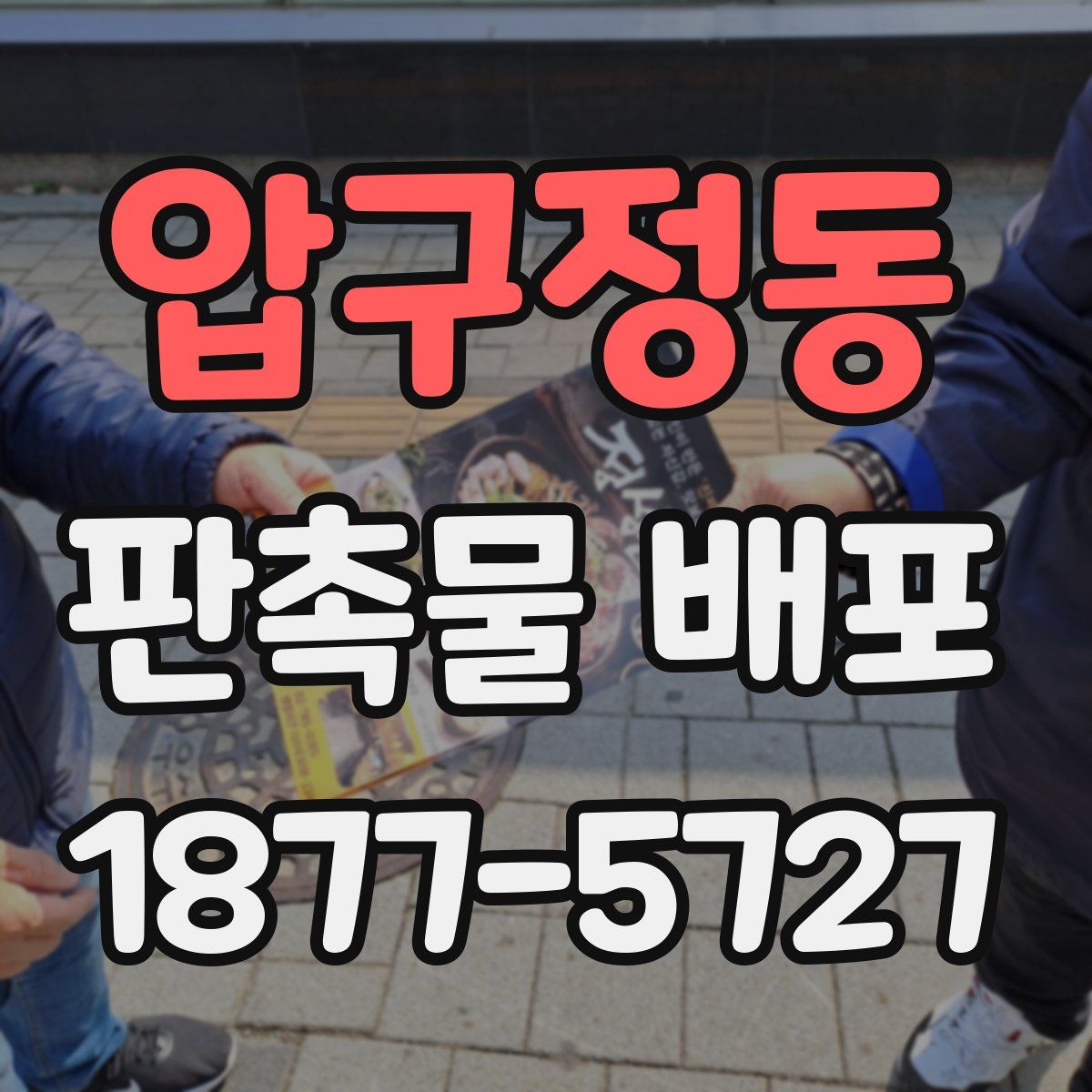 압구정동 판촉물 배포