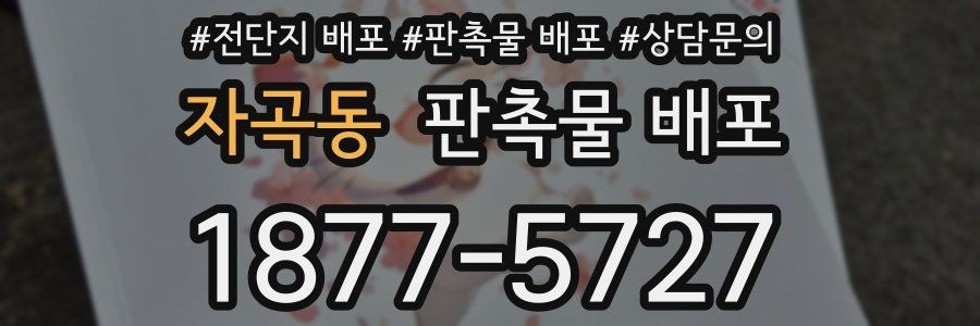 자곡동 판촉물 배포