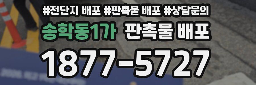 송학동1가 판촉물 배포