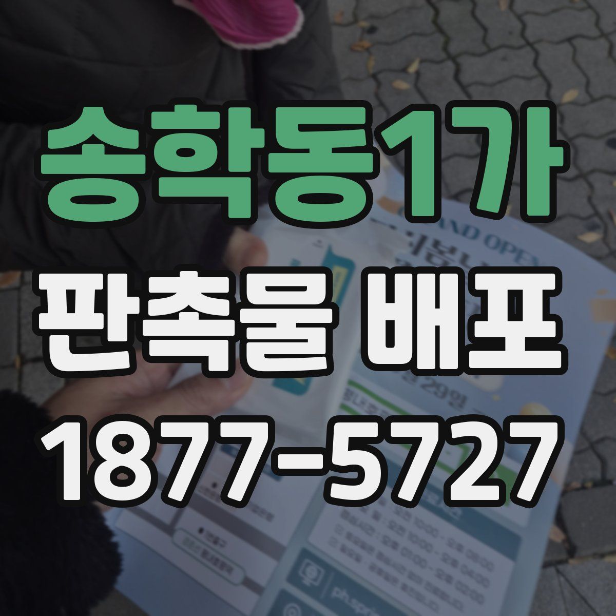 송학동1가 판촉물 배포