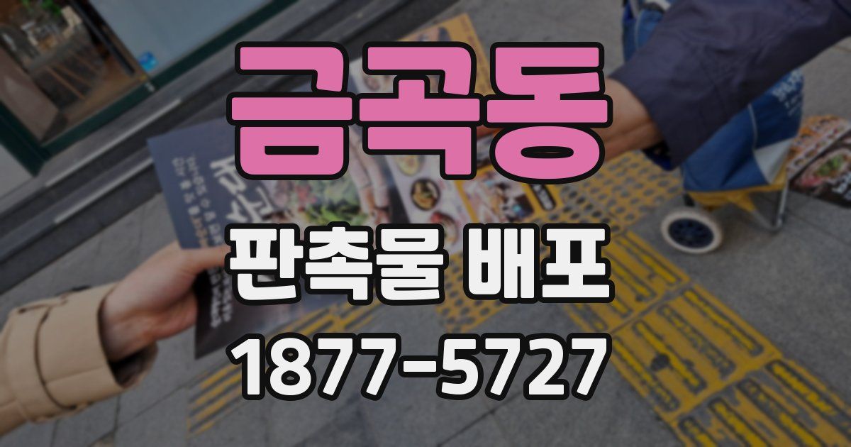 금곡동 판촉물 배포