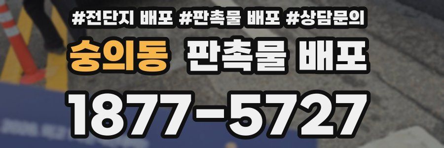 숭의동 판촉물 배포