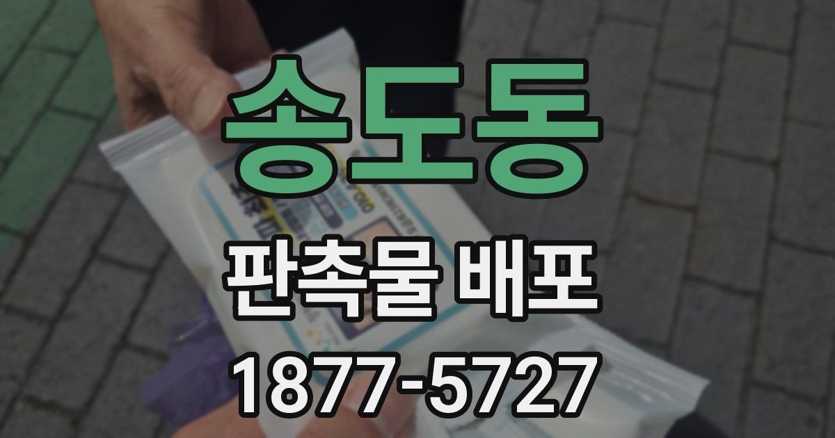 송도동 판촉물 배포