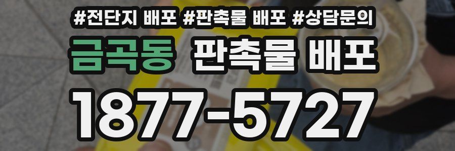 금곡동 판촉물 배포