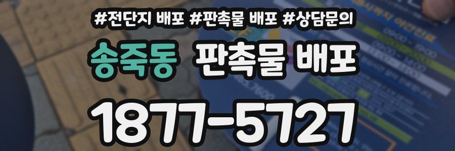 송죽동 판촉물 배포