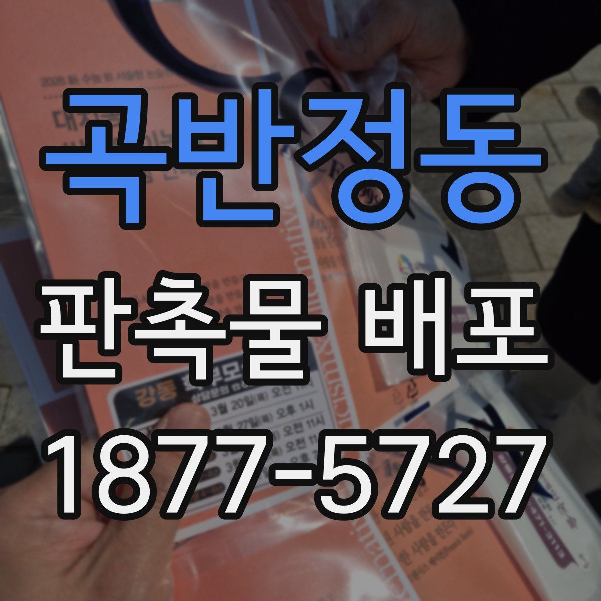 곡반정동 판촉물 배포