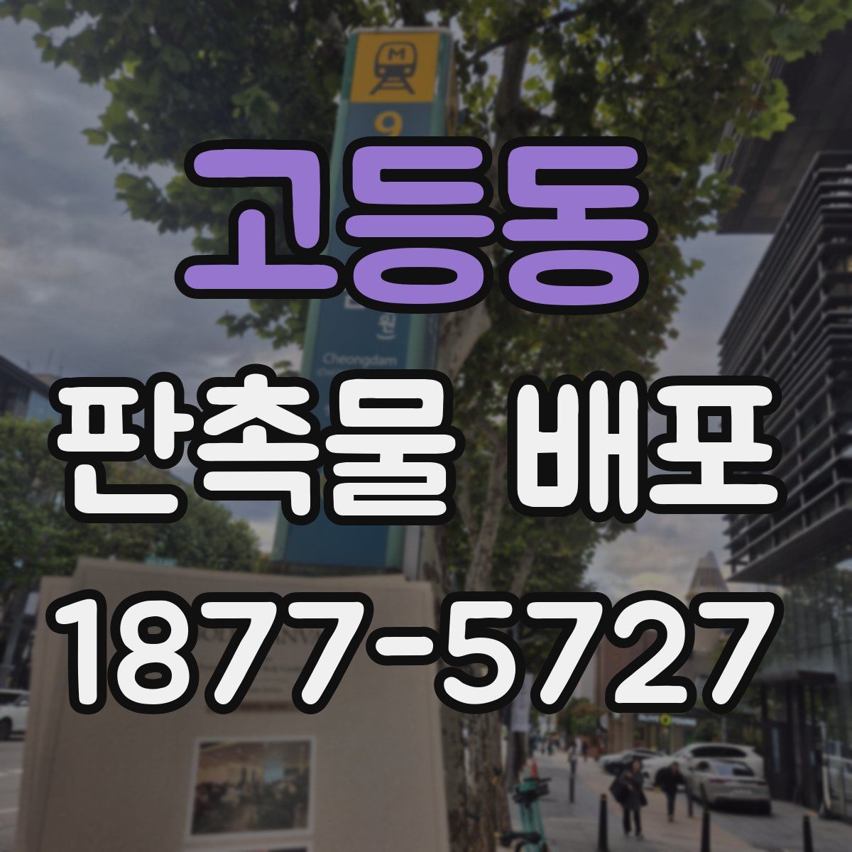 고등동 판촉물 배포