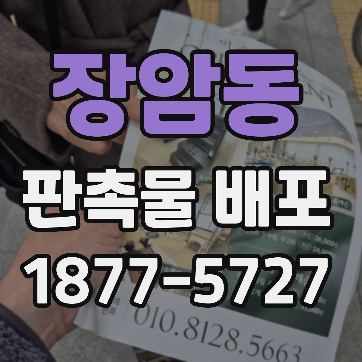 장암동 판촉물 배포