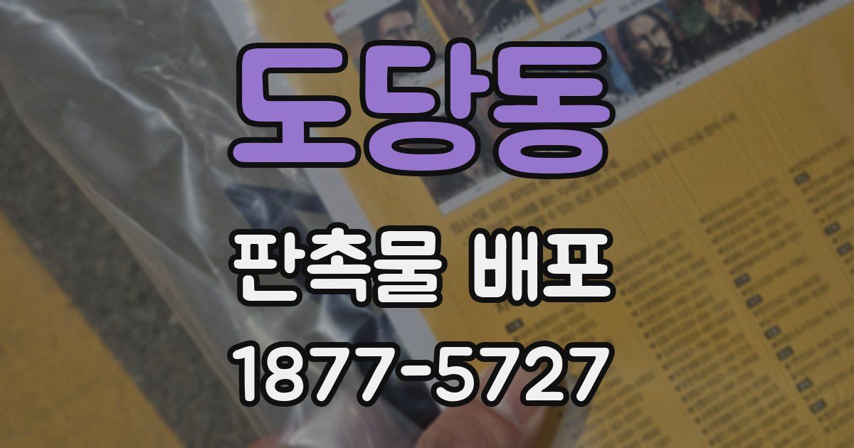 도당동 판촉물 배포