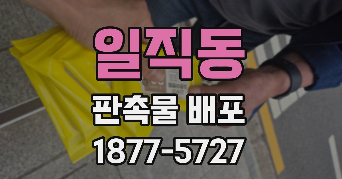 일직동 판촉물 배포