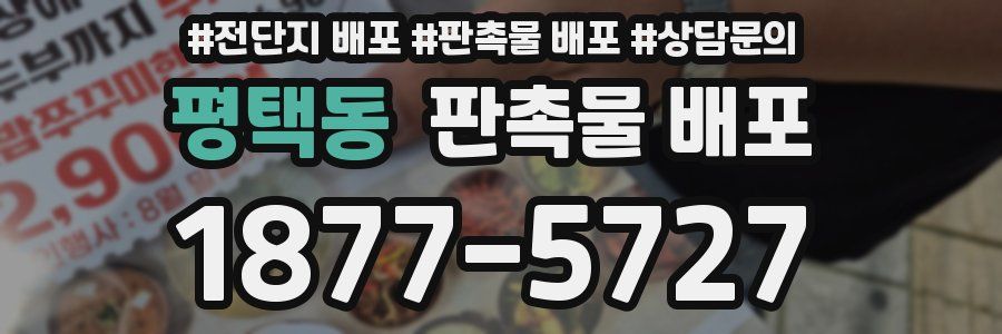 평택동 판촉물 배포