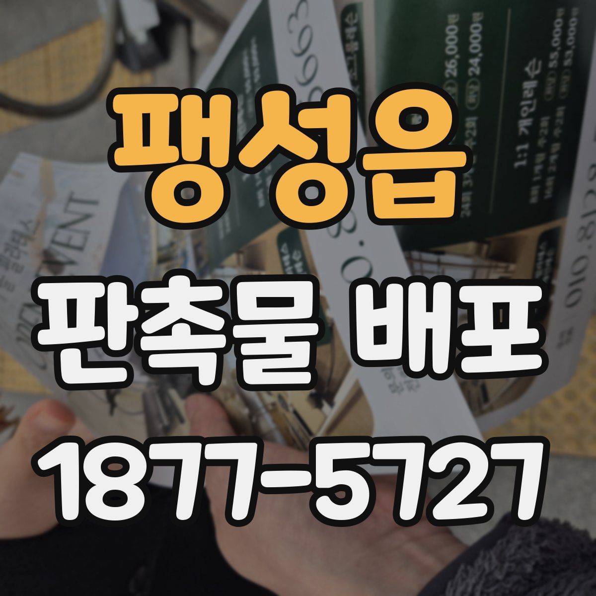 팽성읍 판촉물 배포
