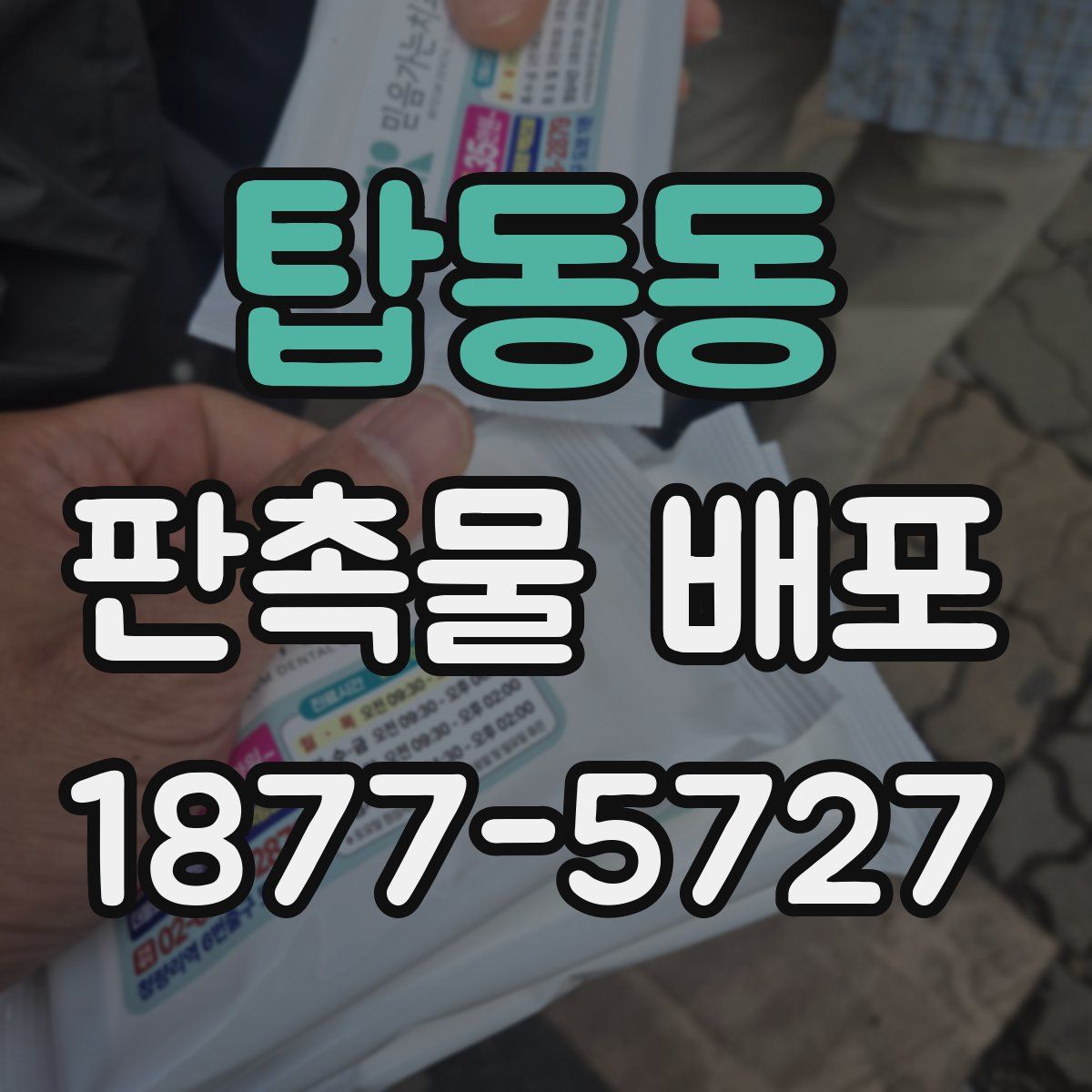 탑동동 판촉물 배포