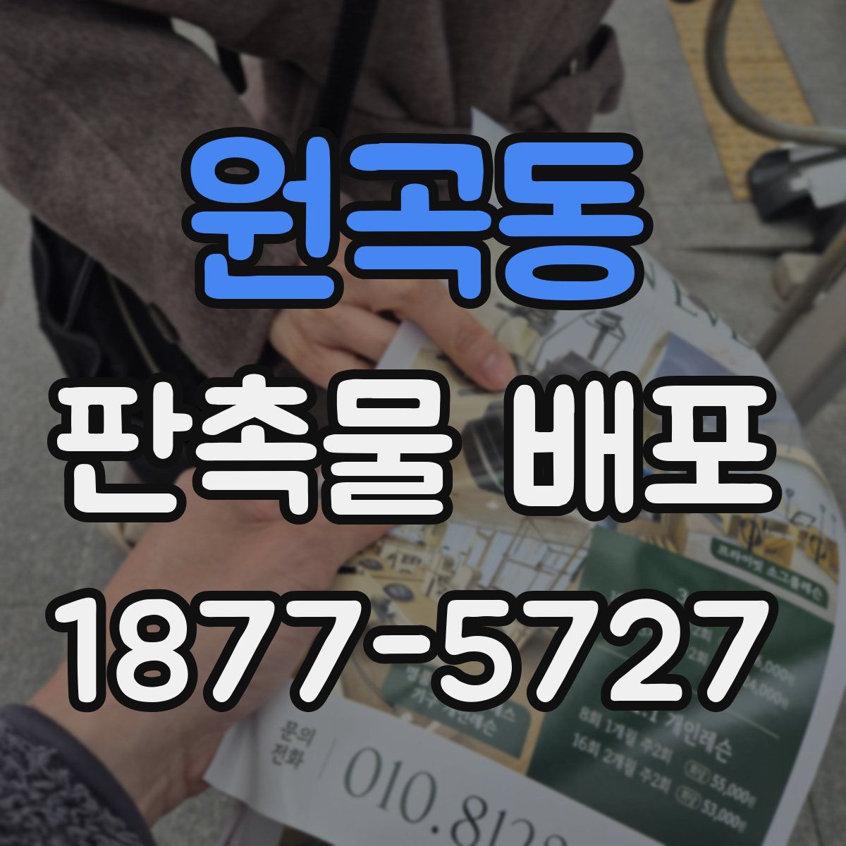 원곡동 판촉물 배포