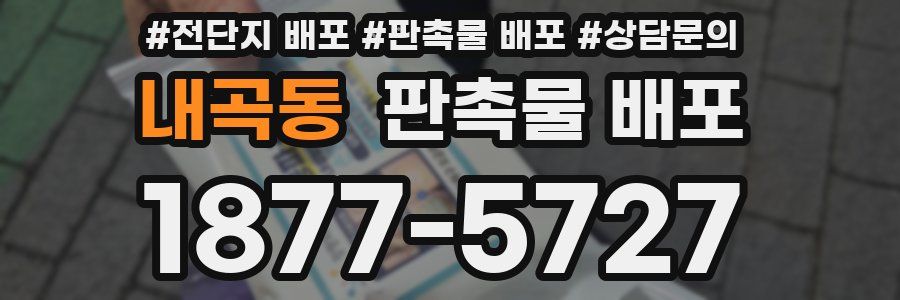 내곡동 판촉물 배포