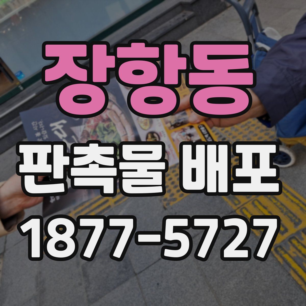 장항동 판촉물 배포