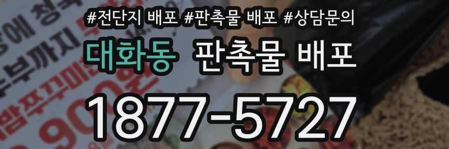 대화동 판촉물 배포