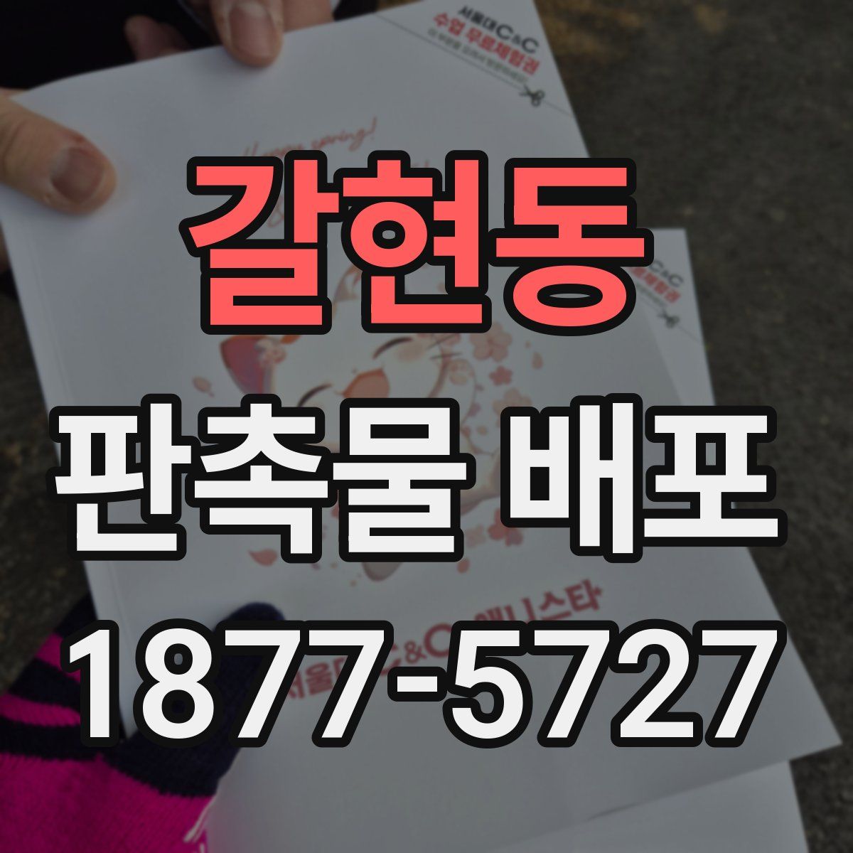 갈현동 판촉물 배포