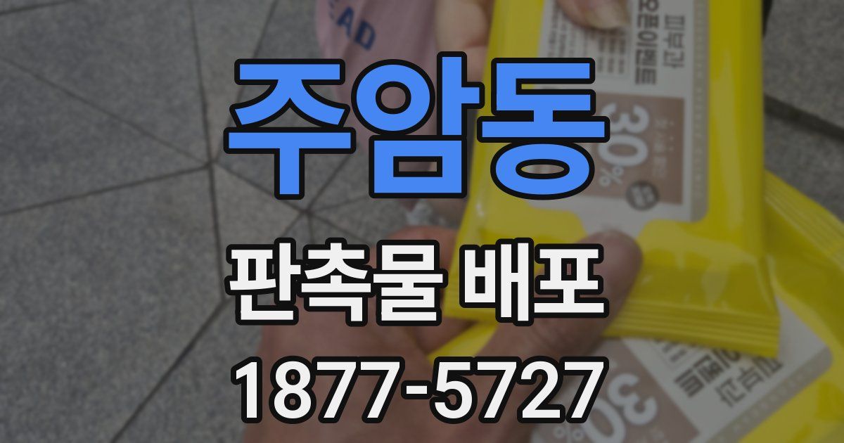 주암동 판촉물 배포