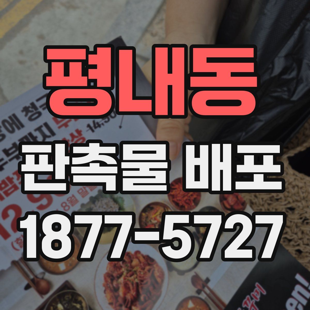 평내동 판촉물 배포