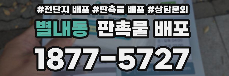 별내동 판촉물 배포