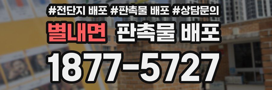 별내면 판촉물 배포