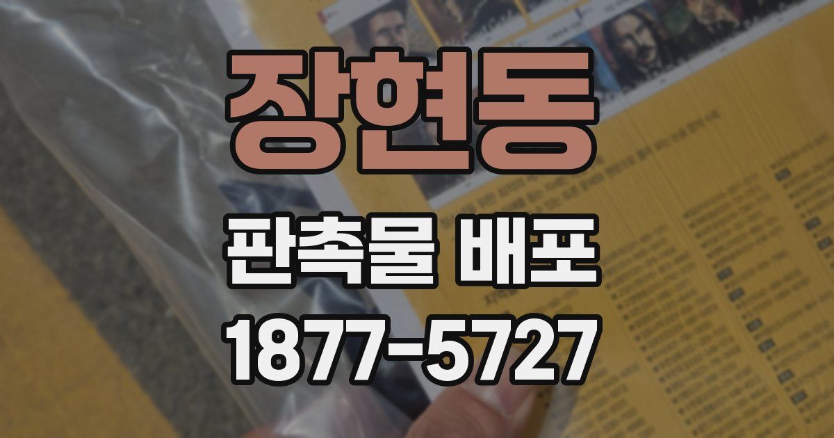 장현동 판촉물 배포