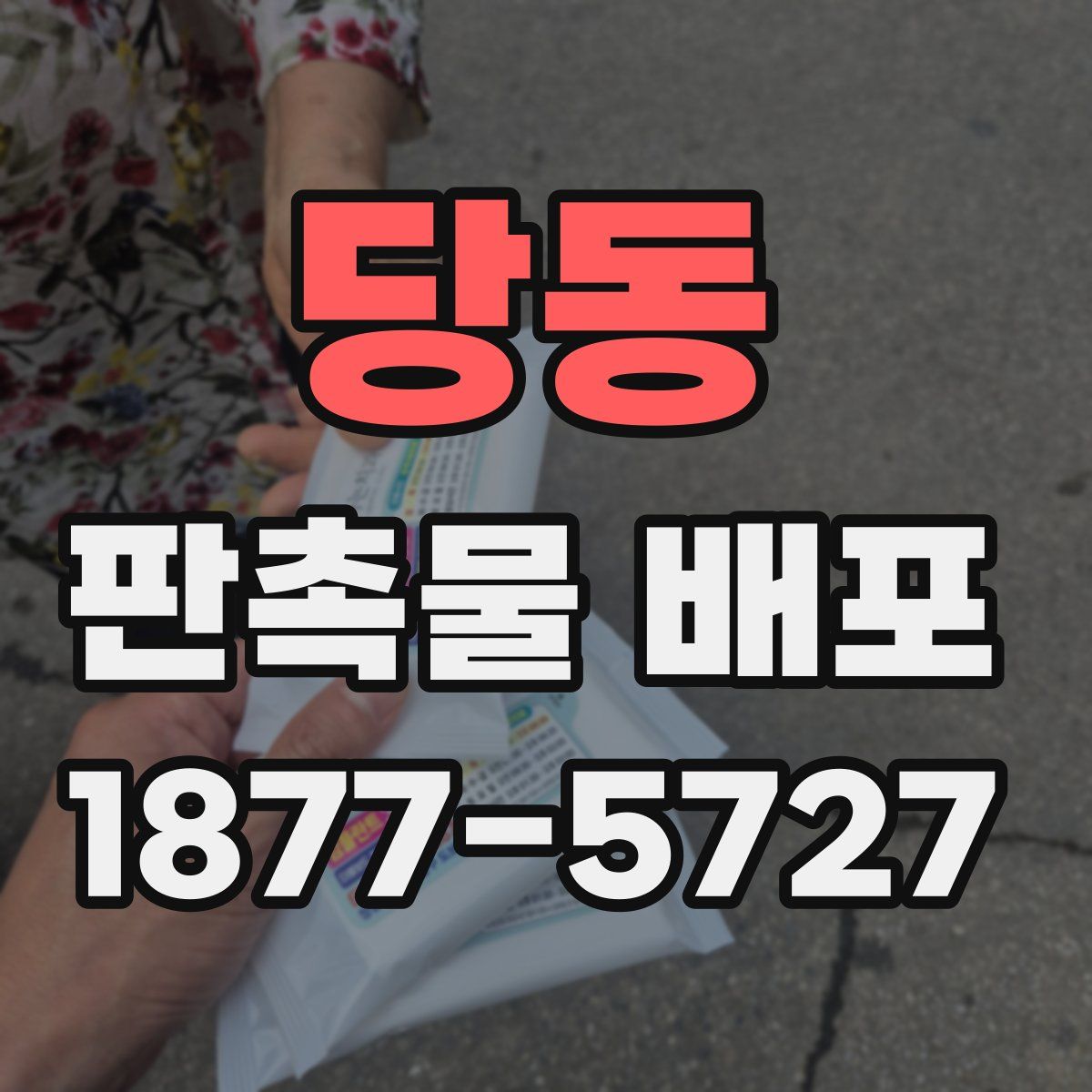 당동 판촉물 배포