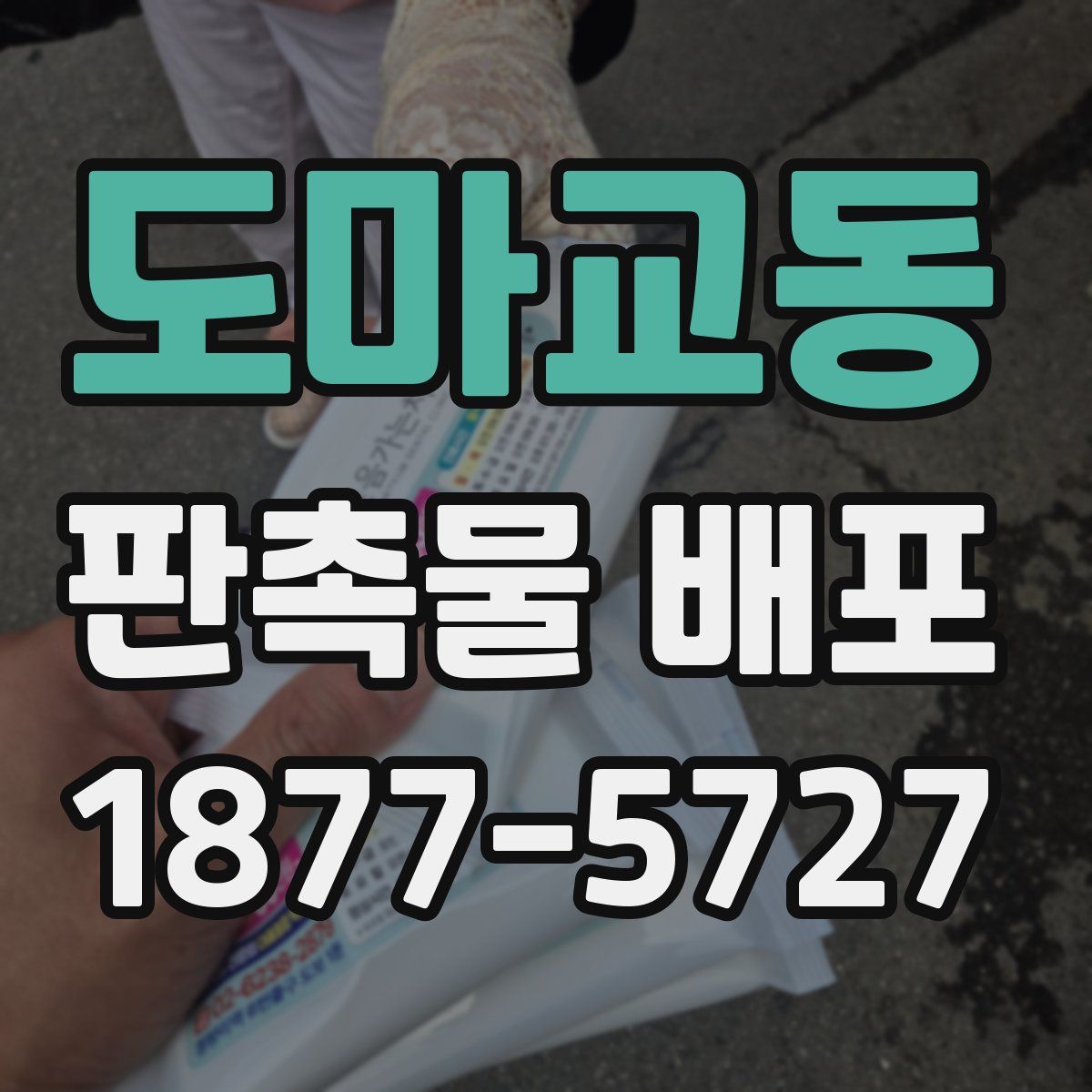 도마교동 판촉물 배포