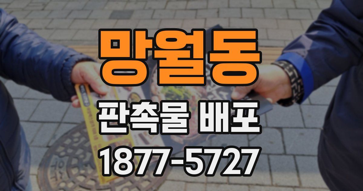 망월동 판촉물 배포