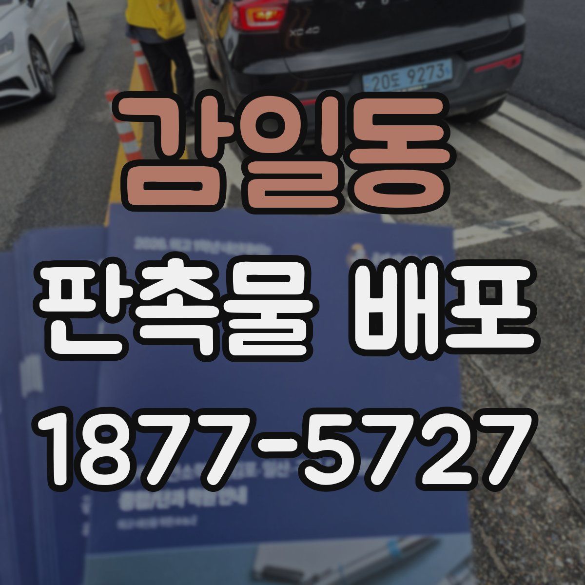 감일동 판촉물 배포