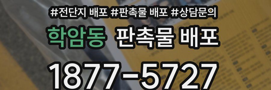 학암동 판촉물 배포