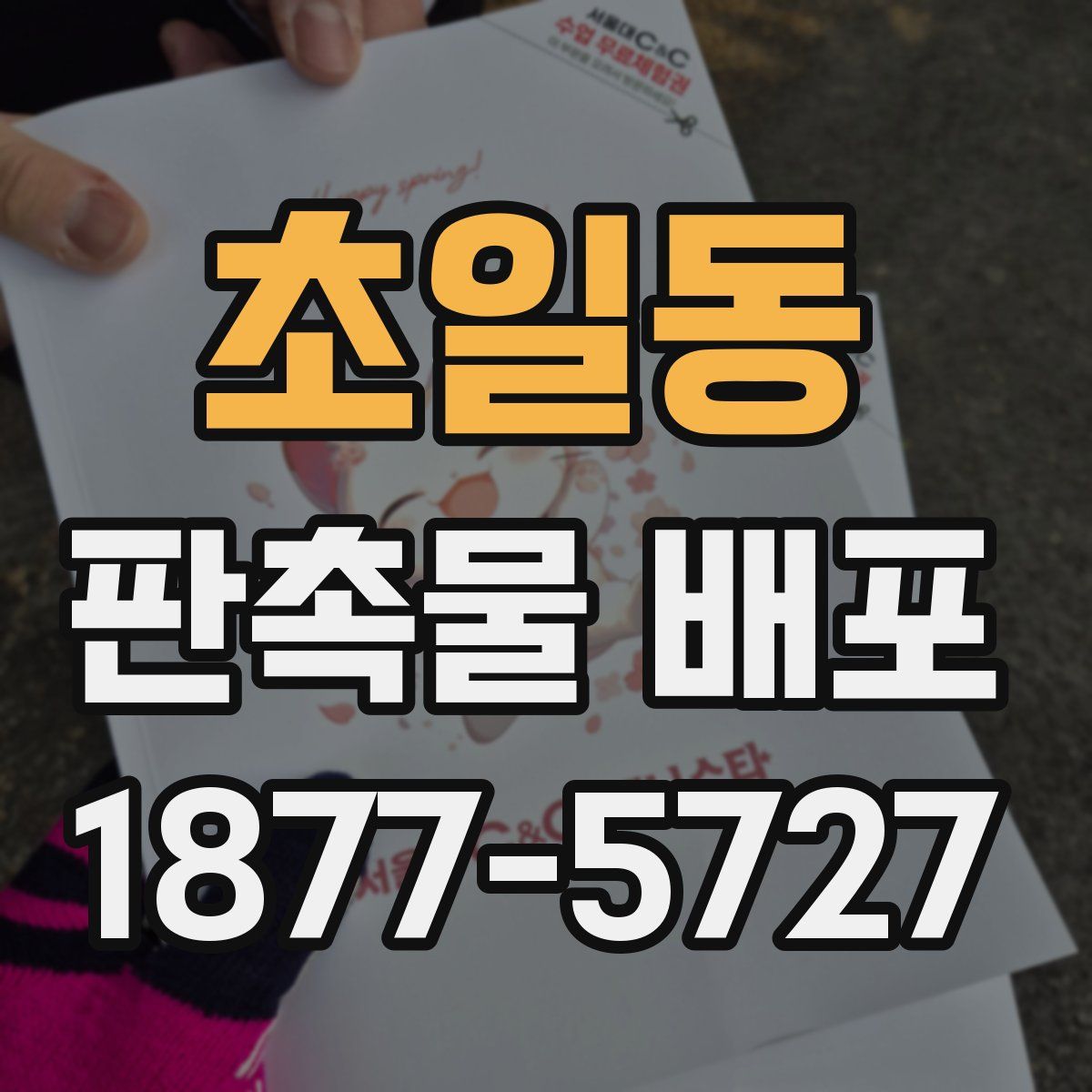 초일동 판촉물 배포