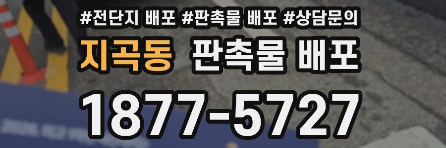 지곡동 판촉물 배포