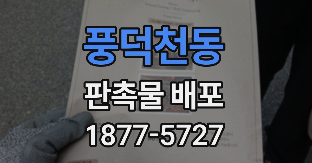 풍덕천동 판촉물 배포