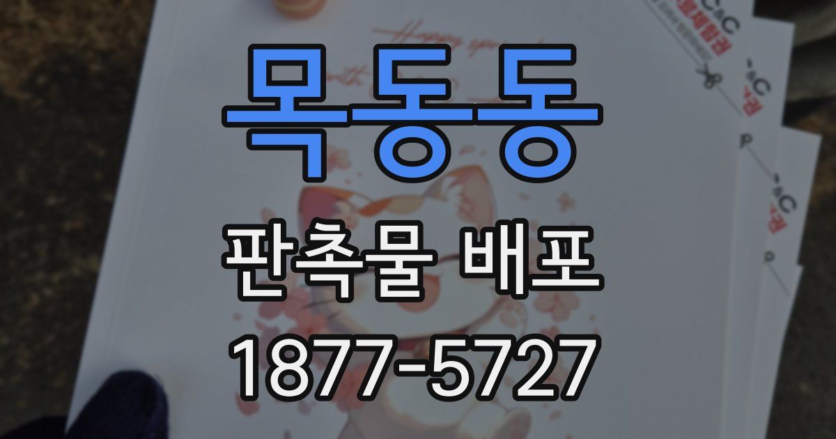 목동동 판촉물 배포