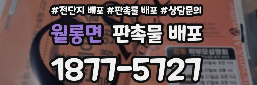 월롱면 판촉물 배포