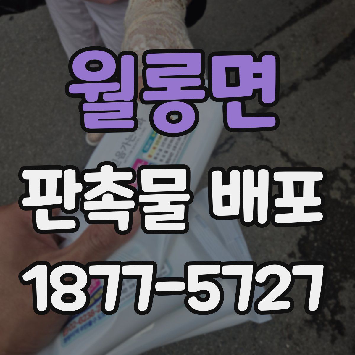 월롱면 판촉물 배포