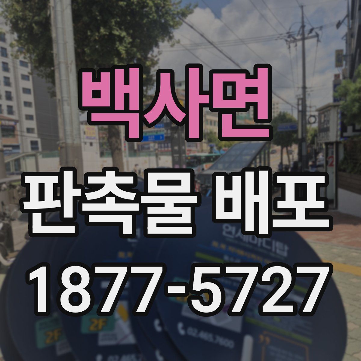 백사면 판촉물 배포