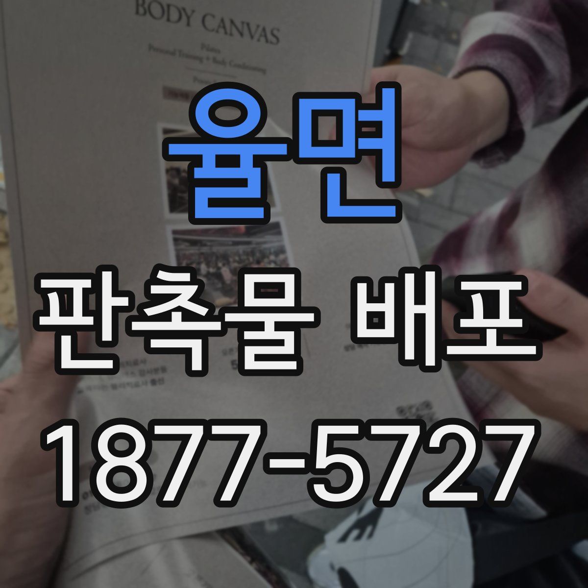 율면 판촉물 배포