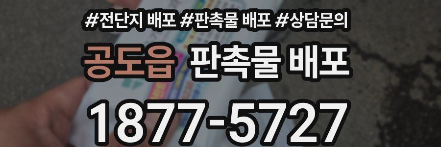 공도읍 판촉물 배포