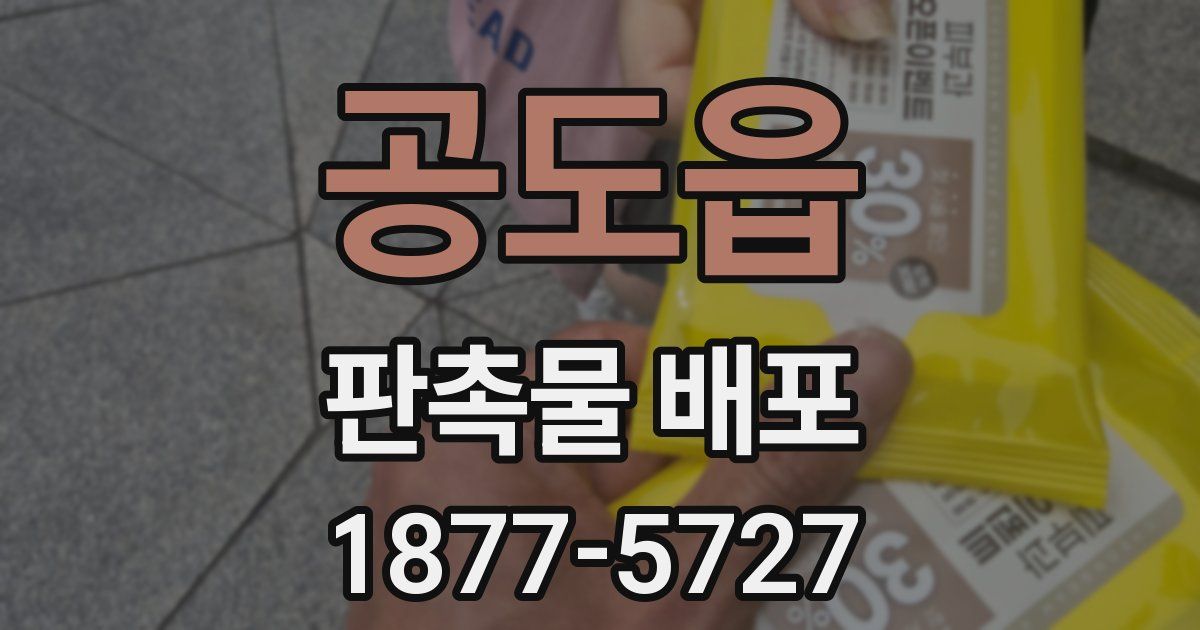 공도읍 판촉물 배포