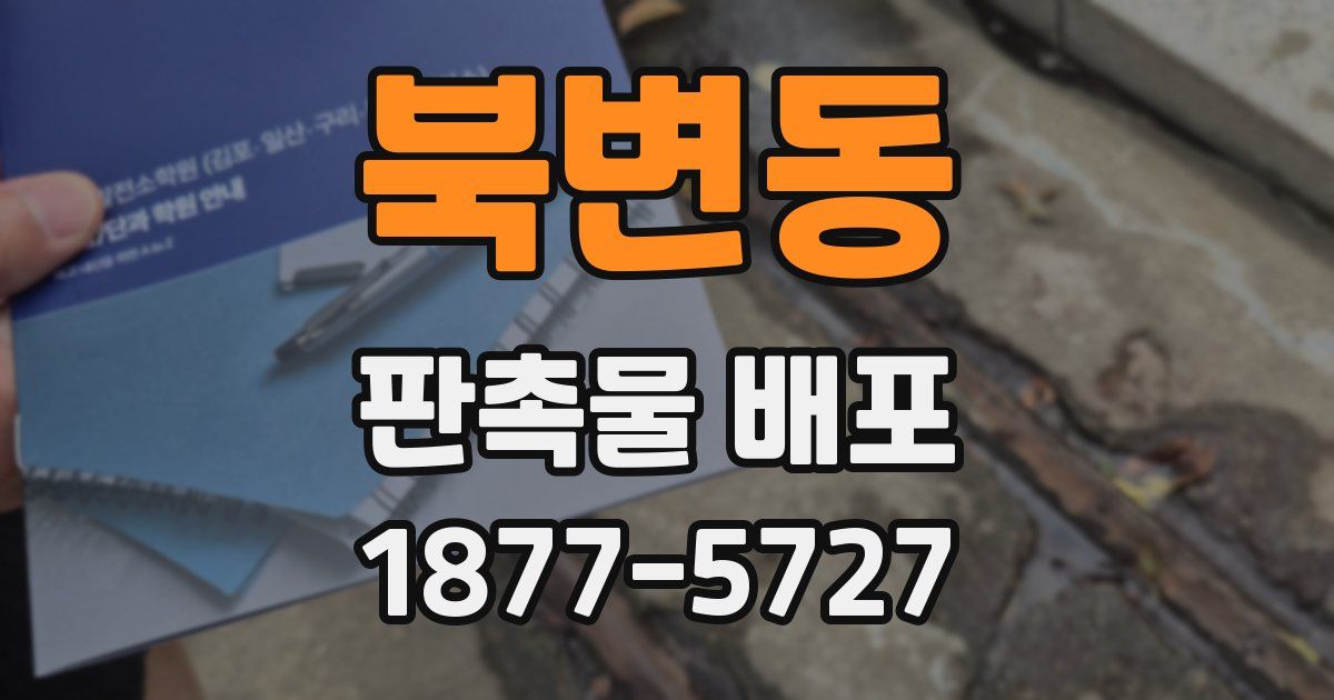 북변동 판촉물 배포