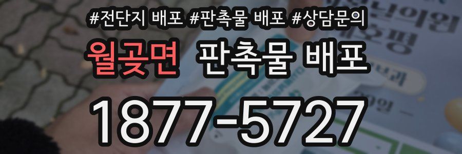 월곶면 판촉물 배포