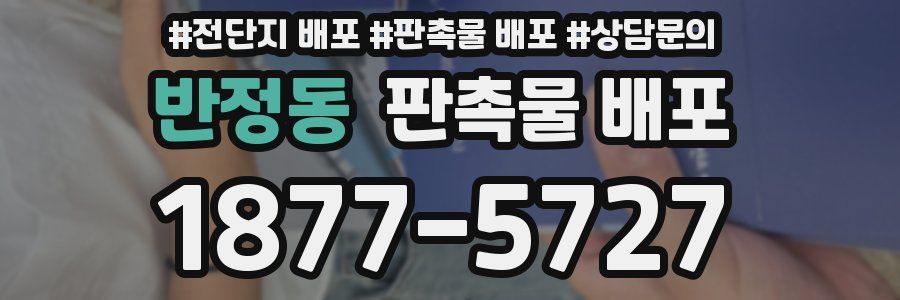반정동 판촉물 배포