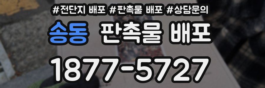 송동 판촉물 배포