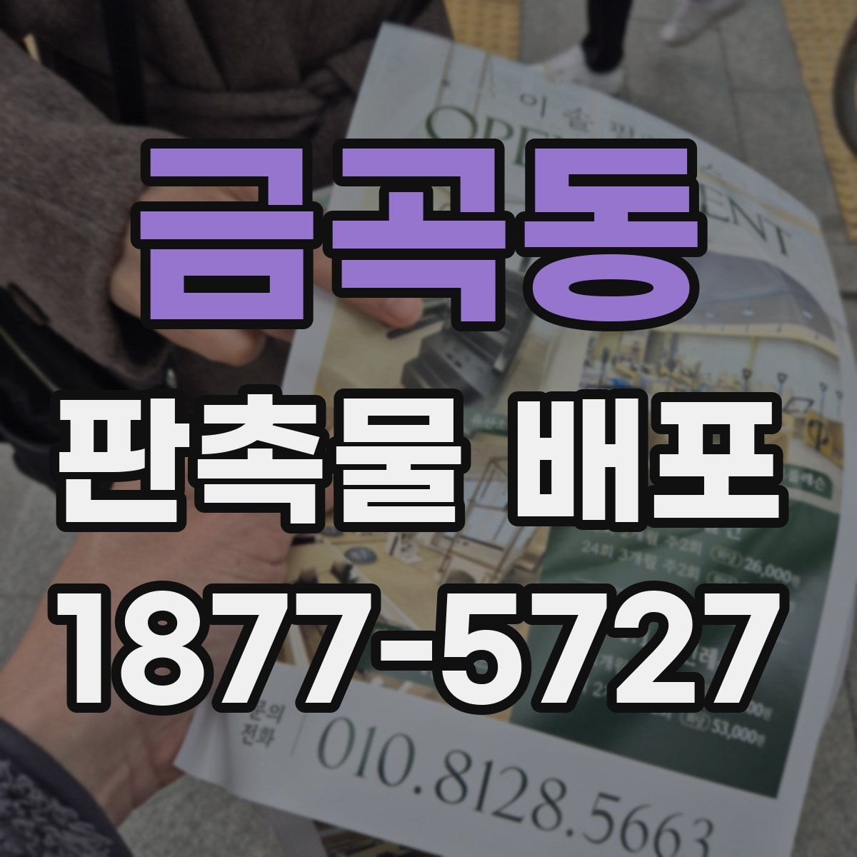 금곡동 판촉물 배포