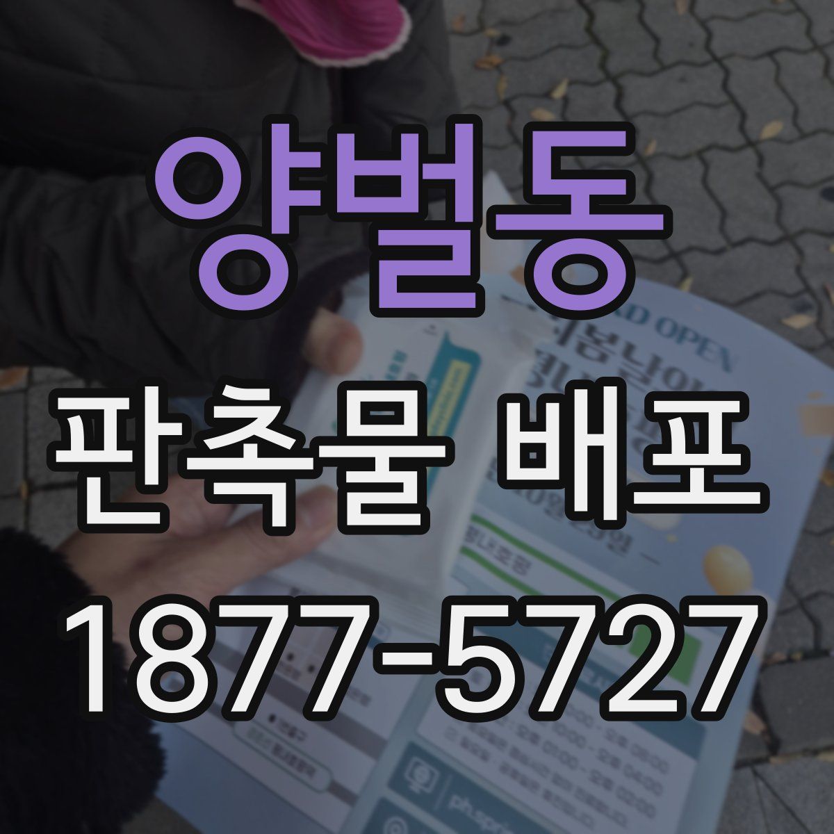 양벌동 판촉물 배포